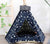 TeePee Tent Pet Bed - 7 Designs! Dog Beds Best Pet Store Navy Stars Small 