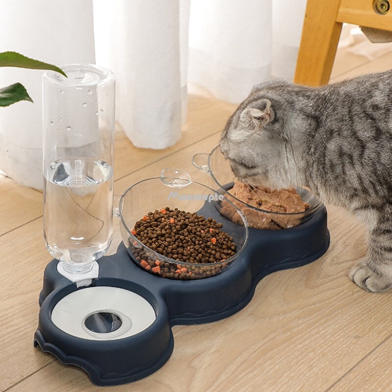 3 in 1 Pet Food and Water Bowl Set Pet Bowls, Feeders & Waterers Best Pet Store 