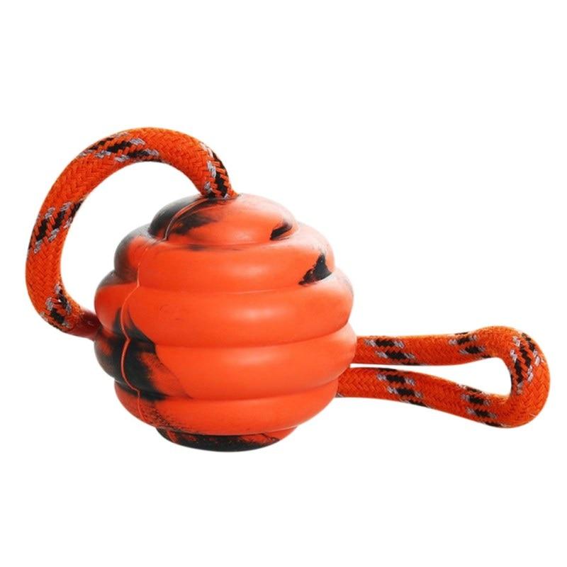 Bite Resistant Rubber Dog Ball on a Rope Dog Toys Best Pet Store 