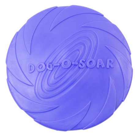 Bite Resistant Silicone Dog Frisbee Dog Toys Best Pet Store Diameter 15cm Purple 