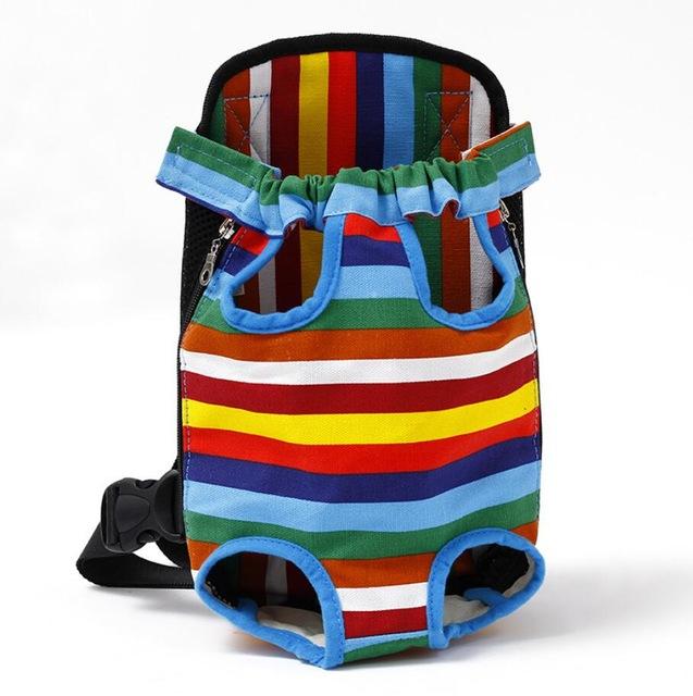 Dog Carrier Chest Backpack 10 Colours! Pet Collars &amp; Harnesses Best Pet Store Rainbow Small 