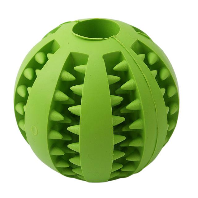 Dog Food Rubber Ball Toy Dog Toys Best Pet Store Green 5cm Diameter 