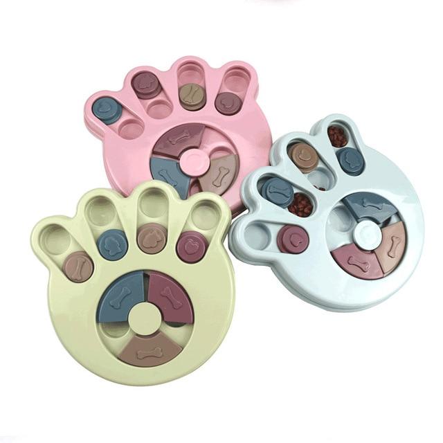 Dog Interactive Food Puzzle Toys - 3 Designs! Dog Toys Best Pet Store Blue Paw 