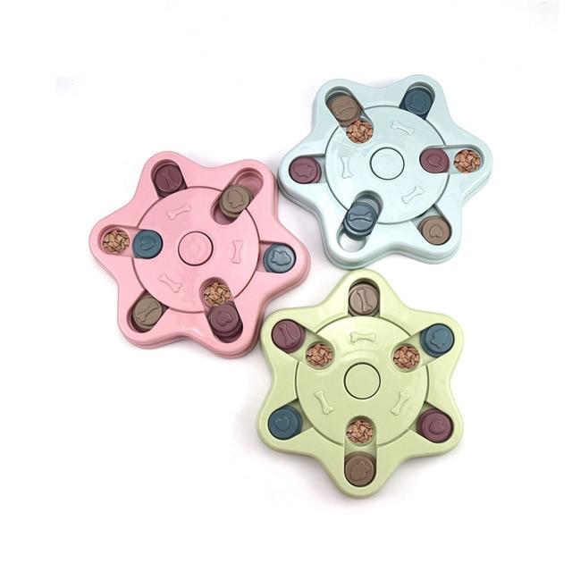 Dog Interactive Food Puzzle Toys - 3 Designs! Dog Toys Best Pet Store Blue Star 