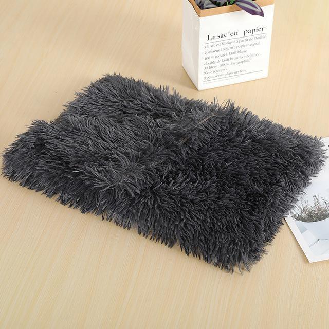 Fluffy Pet Blanket 15 Colours! Dog Beds Best Pet Store Dark Grey Small 