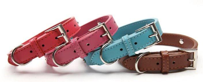 Leather Pet Collar Paw Style Pet Collars & Harnesses Best Pet Store 