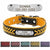 Leather Pet Collar With Personalised Nameplate Pet Collars & Harnesses Best Pet Store Yellow X Small 