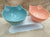 Non-Slip Double Cat Bowls Pet Bowls, Feeders & Waterers Best Pet Store Blue & Orange 