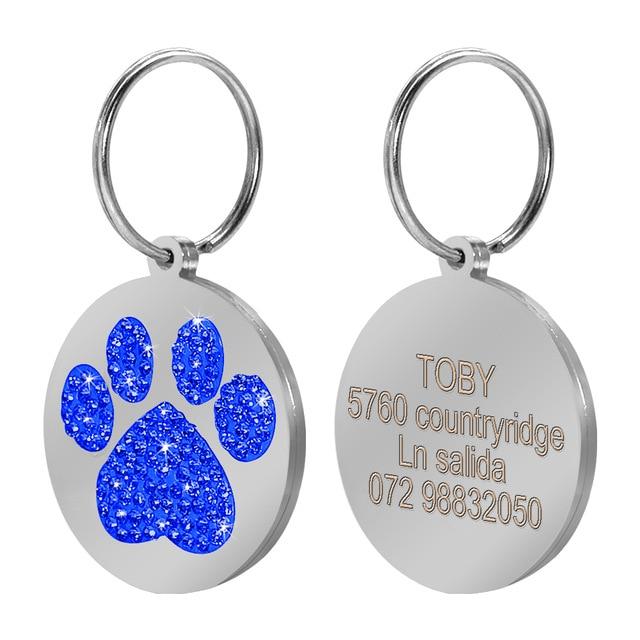 Pet collar hot sale name tags