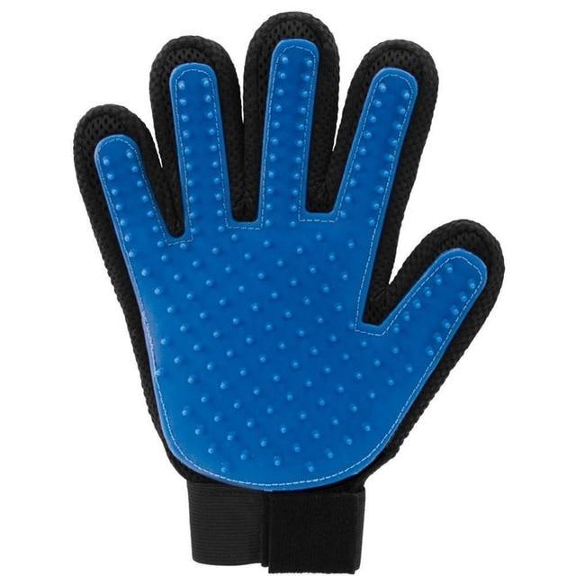 Pet Grooming Glove Brush Pet Combs & Brushes Best Pet Store Blue Right Hand 