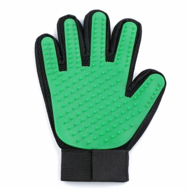 Pet Grooming Glove Brush Pet Combs &amp; Brushes Best Pet Store Green Right Hand 