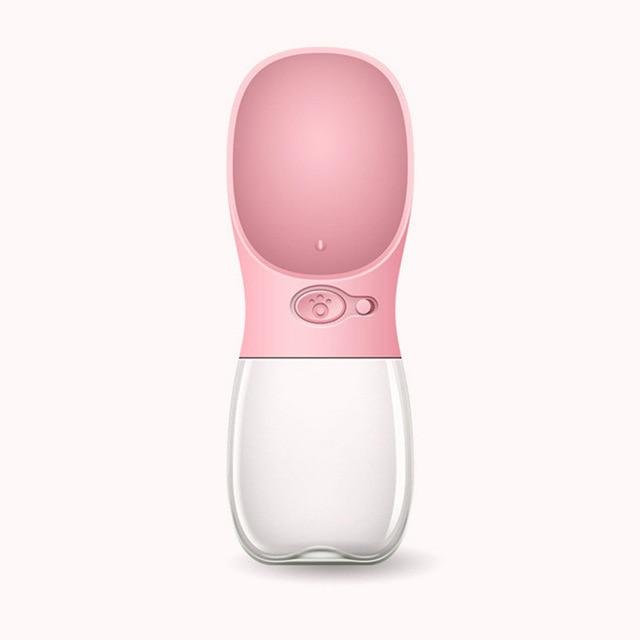 Portable Pet Water Bottle 3 Colours! Pet Bowls, Feeders &amp; Waterers Best Pet Store Pink 350ml 