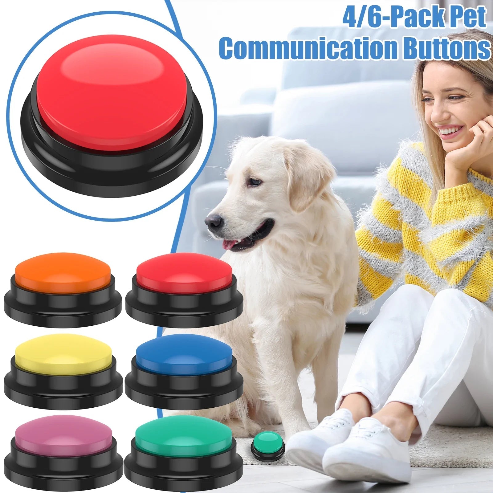 Recordable Dog Training Buttons Dog Toys Best Pet Store 
