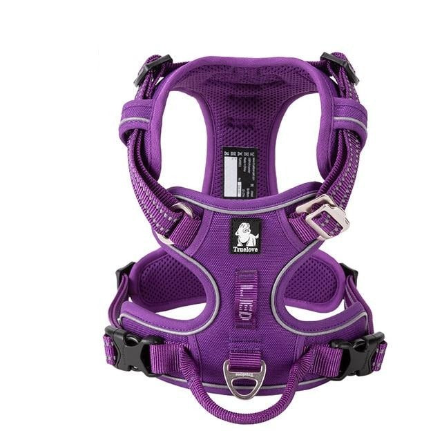 Reflective Heavy Duty Dog Leash Harness Pet Collars & Harnesses Best Pet Store Purple X Small 