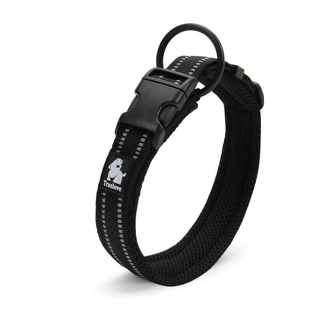 Reflective Mesh Padded Dog Collar Pet Collars & Harnesses Best Pet Store Black XX Small 