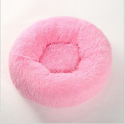 Replacement Cover- Soft and Fluffy Plush Calming Pet Bed With Removable Cover Dog Beds Best Pet Store Hot Pink Replacement Cover - Small 50CM 