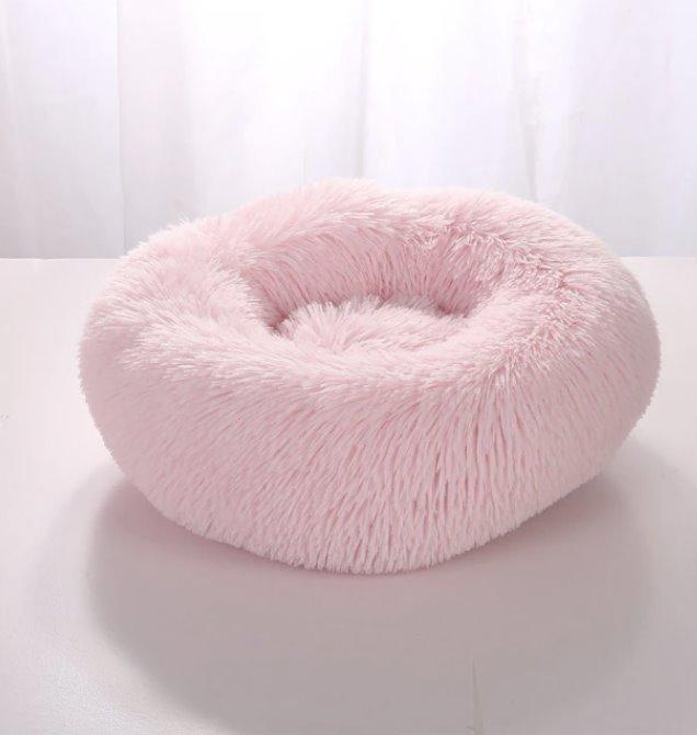 Replacement Cover- Soft and Fluffy Plush Calming Pet Bed With Removable Cover Dog Beds Best Pet Store Pink Replacement Cover - Small 50CM 