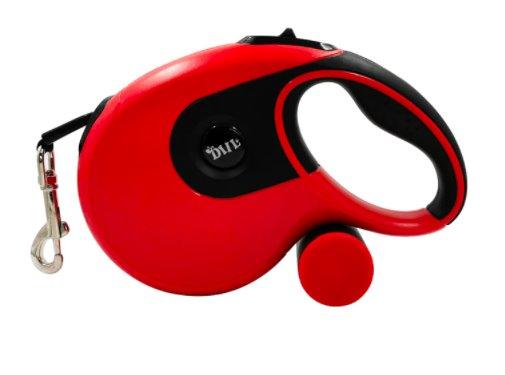 Retractable Dog Leash With Poo Bag Holder Pet Leashes Best Pet Store Red 5m with Poo Bag Holder 