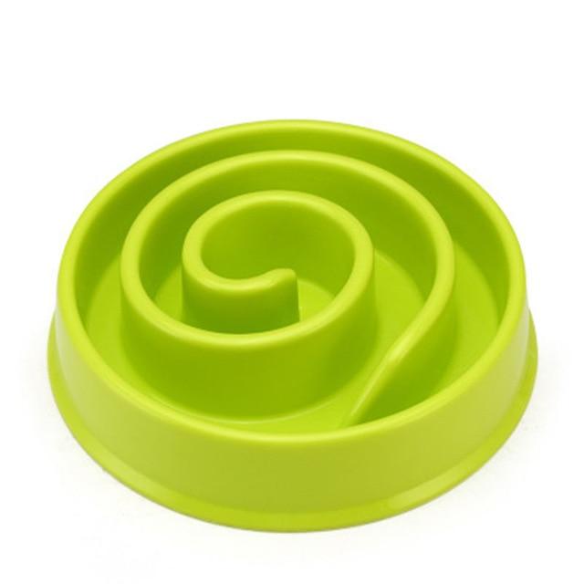 Slow Feeder Puzzle Pet Food Bowl Pet Bowls, Feeders & Waterers Best Pet Store Green Circle 