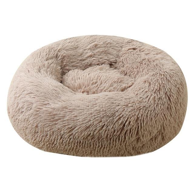 Soft and Fluffy Plush Calming Pet Bed Dog Beds Best Pet Store Brown Small 50CM 