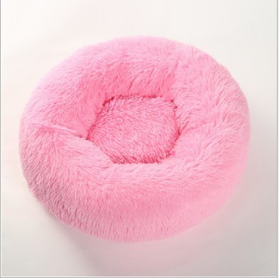 Soft and Fluffy Plush Calming Pet Bed Dog Beds Best Pet Store Hot Pink Small 50CM 