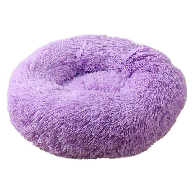 Soft and Fluffy Plush Calming Pet Bed Dog Beds Best Pet Store Purple Small 50CM 