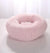 Soft and Fluffy Plush Calming Pet Bed With Removable Cover Dog Beds Best Pet Store Pink Small 50CM 