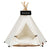 TeePee Tent Pet Bed - 7 Designs! Dog Beds Best Pet Store White Small 