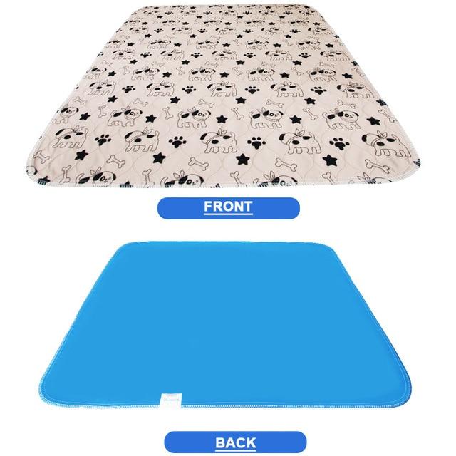 Washable Reusable Puppy Pee Pads Dog Beds Best Pet Store Coffee Dog Paw Star Small 60 x 40cm 