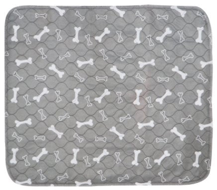 Washable Reusable Puppy Pee Pads Dog Beds Best Pet Store Grey Bone Small 60 x 40cm 