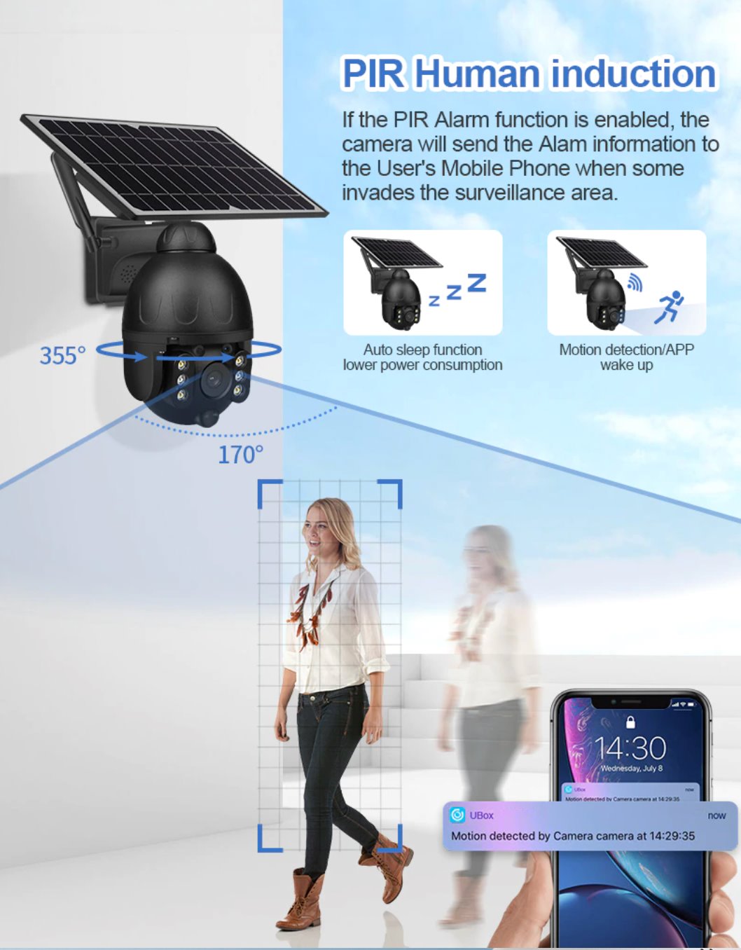 Waterproof Solar 4G Pet Camera Surveillance Cameras Best Pet Store 