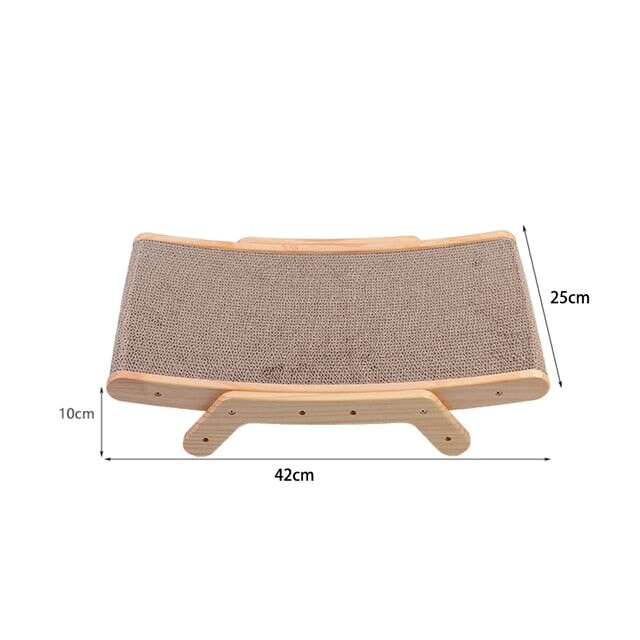 Wooden Cat Scratcher Bed Cat Furniture Best Pet Store Small: 42 x 25 x 10 cm 